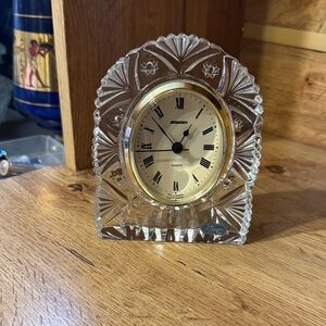 Vintage Staiger Quartz Lead Crystal Clock West Germany France